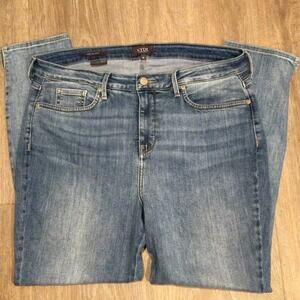 NYDJ Ami Skinny Ankle Side Slit Jeans 16